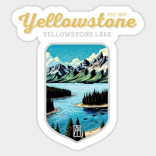 USA - NATIONAL PARK - YELLOWSTONE - Yellowstone Lake - 7 Sticker